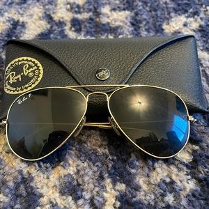 Ray-Ban Polarized Aviators - Gold Frame